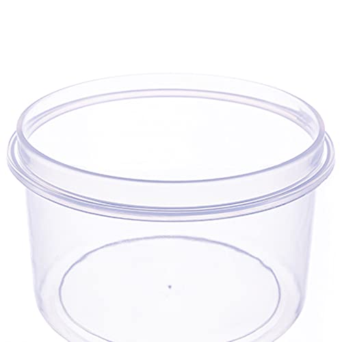 8oz/250ml Small Plastic Containers with screw lid for food kids baby lunch snacks slime cup, Lock in Freshness, Nutrients, & Flavor, Freezer & Dishwasher Friendly (8oz colour 12pcs)