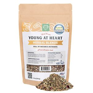 small pet select - young at heart herbal blend, a natural herbal treat for rabbits and guinea pigs, 2.5oz