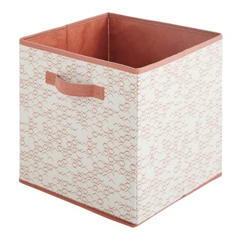 Box and Beyond Storage bin, 31x31x31cm, White + Terracotta