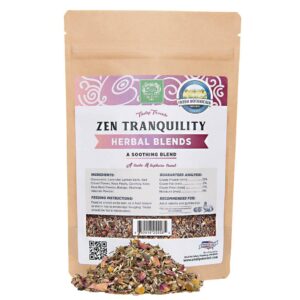 small pet select - zen tranquility herbal blend, a natural herbal treat for rabbits and guinea pigs, 2.5oz