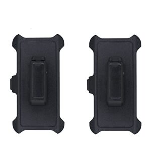 caseium iphone 13 & iphone 13 pro replacement belt clip for otterbox defender series case | 2-pack swivel belt clip holder for apple iphone 13, 13 pro (belt clip holster only – case not included)