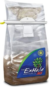 exhale homegrown co2 365 - self-activated bag for grow rooms & tents - great for indoor grow rooms - co2 for grow tents - 4lbs.