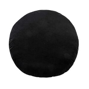 tov furniture potter 20" black velvet pillow (black)
