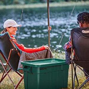 Rubbermaid Commercial Products Brute Tote Storage Container with Lid-Included, 20-Gallon, Dark Green, Rugged/Reusable Boxes for Moving/Camping/Storing in Garage/Basement/Attic/Jobsite/Truck