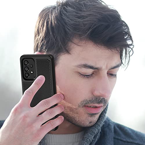 BNIUT for Samsung Galaxy A53 5G (Galaxy A53 5G UW) Case: Dual Layer Protective Heavy Duty Cell Phone Cover Shockproof Rugged with Non Slip Textured Back - Military Protection - 6.5inch (Matte Black)