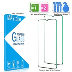 MAYtobe [2 Pack] Designed For Samsung Galaxy A03, A03s Tempered Glass Screen Protector, Anti Scratch, Case Friendly, Bubble Free