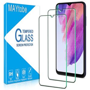 maytobe [2 pack] designed for samsung galaxy a03, a03s tempered glass screen protector, anti scratch, case friendly, bubble free