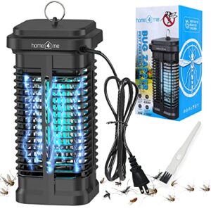 home4me bug zapper indoor and outdoor 20w, electric mosquito zapper 4200v, mosquito killer, waterproof mosquito trap outdoor, mosquito lamp, electronic insect fly zapper for home backyard patio