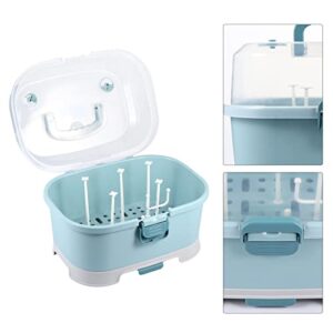 Toyvian Baby Bottle Dryer 1Pc Portable Baby Bottle Drying Rack Storage Box Nursing Bottle Storage Box Organizer Case Portable Feeding Bottle Kitchen Cabinet for Home Travel Baby Bottle Drainer Box