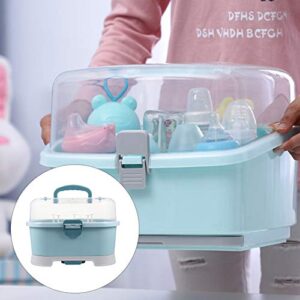 Toyvian Baby Bottle Dryer 1Pc Portable Baby Bottle Drying Rack Storage Box Nursing Bottle Storage Box Organizer Case Portable Feeding Bottle Kitchen Cabinet for Home Travel Baby Bottle Drainer Box