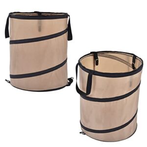 Haofy Collapsible Trash Can, 37.8L Collapsible Leaf Can Container Small Size