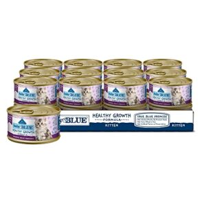 blue buffalo baby blue healthy growth formula natural kitten pate wet cat food, chicken recipe 3-oz cans (pack of 24)
