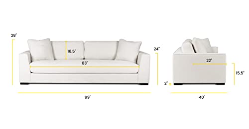 POLY & BARK Capri Sofas, Mist White