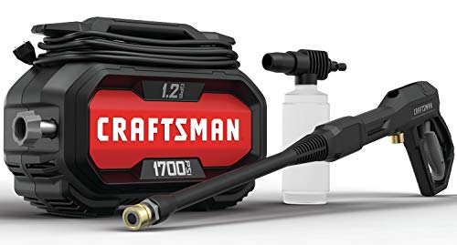 CRAFTSMAN Pressure Washer, 1700 PSI, Compact (CMEPW1700) & Chemical Guys CWS_402_64 Mr. Pink Foaming Car Wash Soap (Works with Foam Cannons, Foam Guns or Bucket Washes), 64 oz., Candy Scent