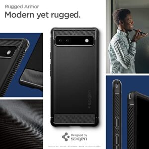 Spigen Rugged Armor Designed for Pixel 6a Case (2022) - Matte Black