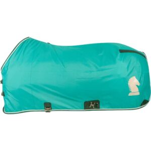classic equine classic stable sheet with open front, turquoise, large