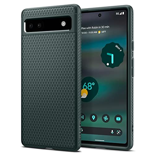 Spigen Liquid Air Armor Designed for Pixel 6a Case (2022) - Midnight Green