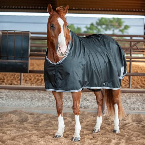 Classic Equine Classic Stable Sheet with Closed Front, Black, X-Large