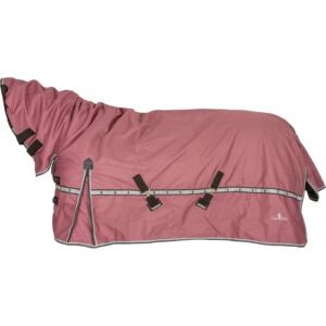 classic equine 10k cross trainer winter blanket with hood, ginger, small