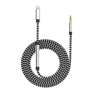 aux cord for iphone, [apple mfi certified] 3-in-1 iphone headphones jack iphone to car 3.5mm aux cord, lightning to aux adapter compatible with iphone 14/14pro/13/13 pro/13 pro max/12/12 pro max/11