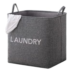 laundry basket household folding laundry basket clothing quilt storage basket bedside clothes bathroom laundry bag, grey, 50*40*50 cm, by-81