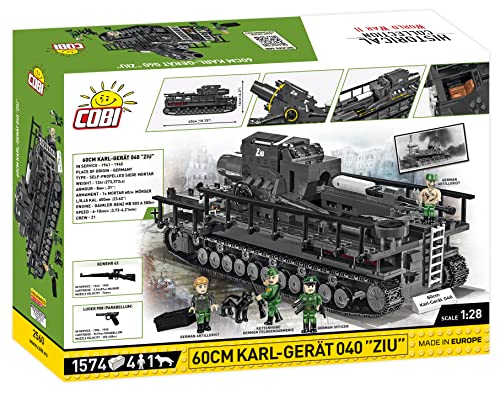 Cobi toys 1574 Pcs Hc WWII /2560/ 60Cm Karl-Gerat 040 "Ziu