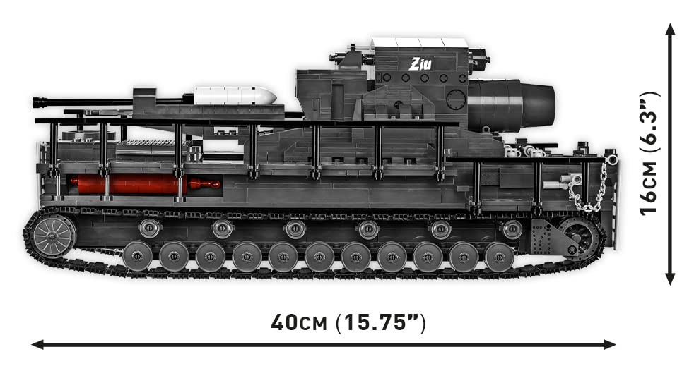 Cobi toys 1574 Pcs Hc WWII /2560/ 60Cm Karl-Gerat 040 "Ziu