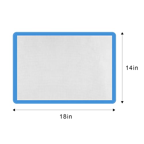 Applique Mat(14" x 18"), Silicone Fusing Mat for Applique and Arts Crafts Creation, Quilter Appli-Fuse Mat, Including Non-Stick Pressing Sheet for Heat Press and Silicone Iron Rest Pad (14"x18")