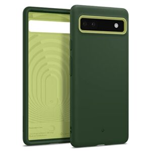 caseology nano pop silicone case compatible with google pixel 6a case 5g (2022) - avo green