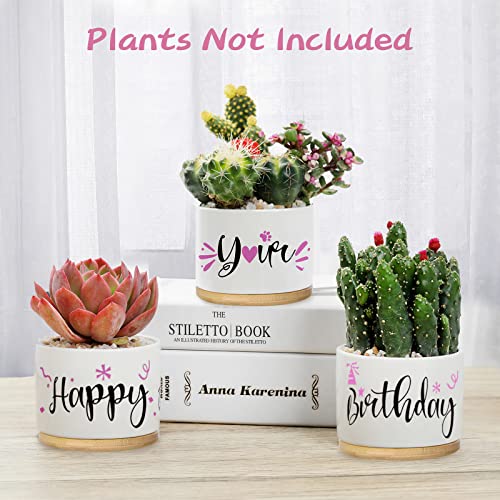 GOARTGIF BFF Birthday Gifts for Women Unique,Birthday Presents for Mom from Daughter,Cute Happy Your Birthday Pots Gifts,Any Age Year Old Birthday Keepsake Gifts Beautifully Gift Boxed