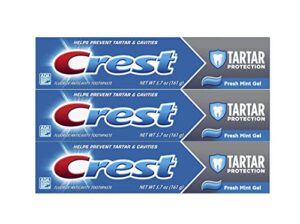 crest tartar protection toothpaste gel, fresh mint, 5.7 oz (pack of 3)