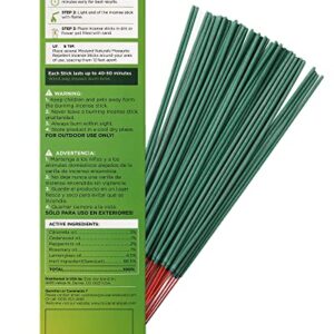 Mosland Naturals Mosquito Repellent Incense Sticks 50 PCS, Mini Citronella Mosquito Bug Repellent Incense Stick for Outdoor Patio, DEET Free & 40-50 Minutes Protection