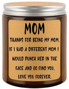 gifts for mom from daughter, son - birthday gifts for mom - mom gifts - gifts for mom, wife, women - funny birthday presents from daughter, son, husband - gftyio lavender scented candles