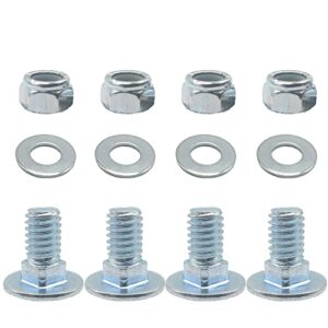4-pack 784-5581a (5/16-18) 5/8" snow blowers carriage bolts kit replaces mtd shave plate scraper bar 784-5581a-0637 790-00120-0637