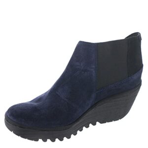 fly london yego400fly navy/black oil suede eu 36 (us women's 5.5-6) m