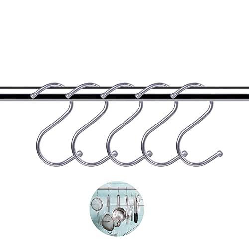 S Hooks Wall Stainless Steel - for Hanging Kitchen Bathroom