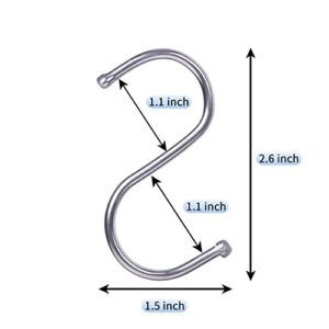 S Hooks Wall Stainless Steel - for Hanging Kitchen Bathroom