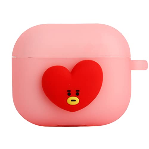 BT21 Case Compatible with Apple AirPods 3rd Generation Case, Translucent Gen Jelly Case with Compatible with AirPods 3 Case, Wireless Charging [Official Merchandise] [7FLAVORS] (TATA)