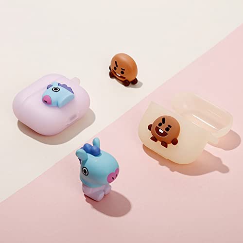 BT21 Case Compatible with Apple AirPods 3rd Generation Case, Translucent Gen Jelly Case with Compatible with AirPods 3 Case, Wireless Charging [Official Merchandise] [7FLAVORS] (TATA)