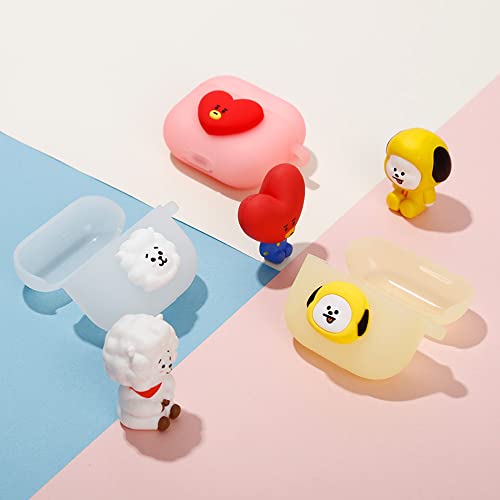 BT21 Case Compatible with Apple AirPods 3rd Generation Case, Translucent Gen Jelly Case with Compatible with AirPods 3 Case, Wireless Charging [Official Merchandise] [7FLAVORS] (TATA)