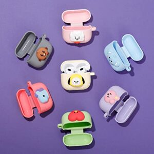 BT21 Case Compatible with Apple AirPods 3rd Generation Case, Gen Pastel Silicon Case with Compatible with AirPods 3 Case, Wireless Charging [Official Merchandise] [7FLAVORS] (Cooky)