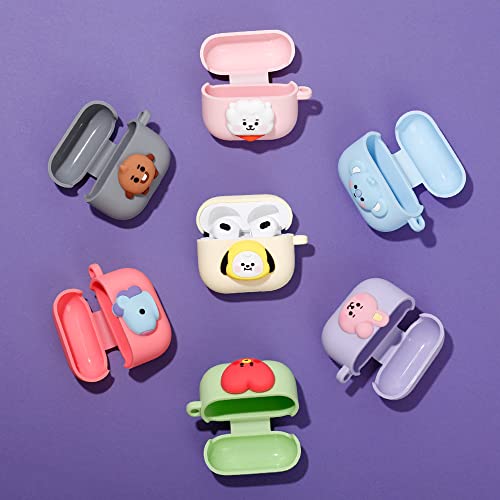 BT21 Case Compatible with Apple AirPods 3rd Generation Case, Gen Pastel Silicon Case with Compatible with AirPods 3 Case, Wireless Charging [Official Merchandise] [7FLAVORS] (Cooky)