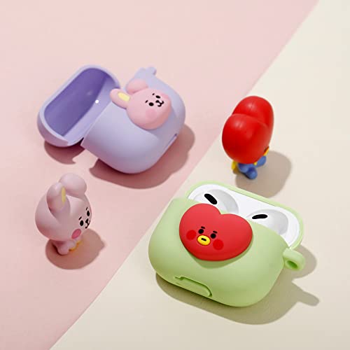 BT21 Case Compatible with Apple AirPods 3rd Generation Case, Gen Pastel Silicon Case with Compatible with AirPods 3 Case, Wireless Charging [Official Merchandise] [7FLAVORS] (Cooky)