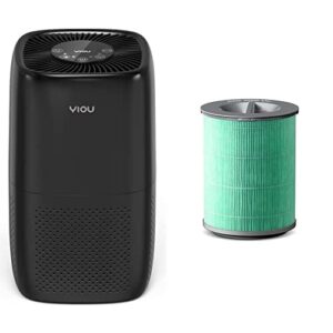 yiou air purifier, black & air purifier s1 replacement filter, green
