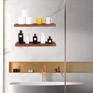 Floating Shelf ,Wall Shelf,Decor Wall Mounted Shelves ,Hanging Shelf Set for Bathroom Kitchen Living ,Kitchen,Room Bedroom Storage