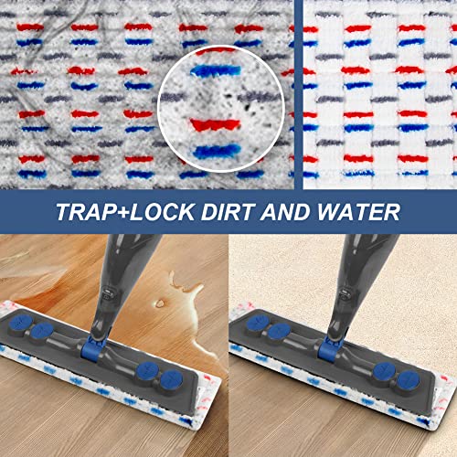 Microfiber Spray Mop for Floor Cleaning - Hardwood Floor Mop Dry Wet Dust Mop with 3 Washable Reusable Microfiber Pads 635ML Refillable Bottle, Kitchen Mop for Wood Laminate Hardwood Tile