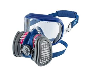 gvs spr660 elipse integra low profile mask with goggle with filters for dust, organic gases and vapors, m/l