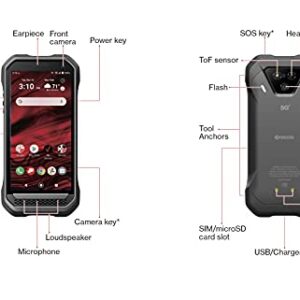 Kyocera DuraForce Ultra 5G UW E7110 | Ultra Rugged 5G Smartphone for Use on The Verizon Wideband Network in Black (Renewed)