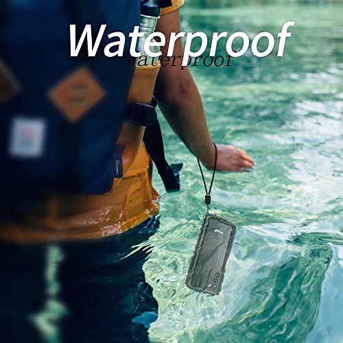 Hllhunkhe for Samsung Galaxy A03S Waterproof Case with Built-in Screen Protector - Rugged Full Body Underwater Dustproof Shockproof Drop Proof Protective Cover for Samsung Galaxy A03S - Black