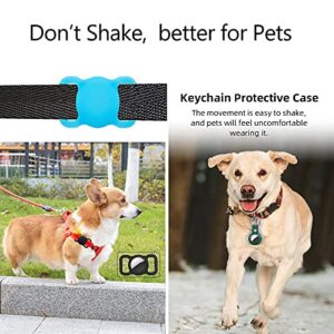AirTag Dog Callor Holder Case Pets Casts Cover Compatible for Apple Air Tag Finder Tracker Black Pack 2